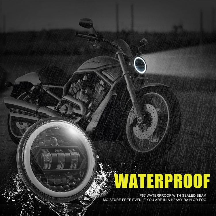 Motorcycle Crystal 5.75 inch LED Headlight Modification Accessories