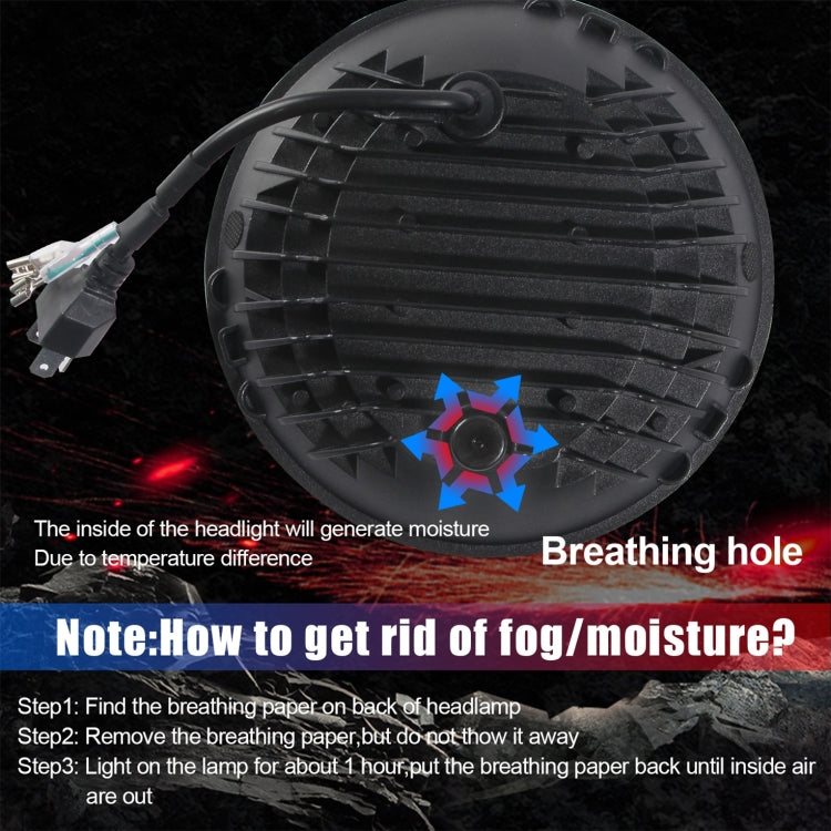 Car Crystal 7 inch LED Headlight Modification Accessories for Jeep Wrangler