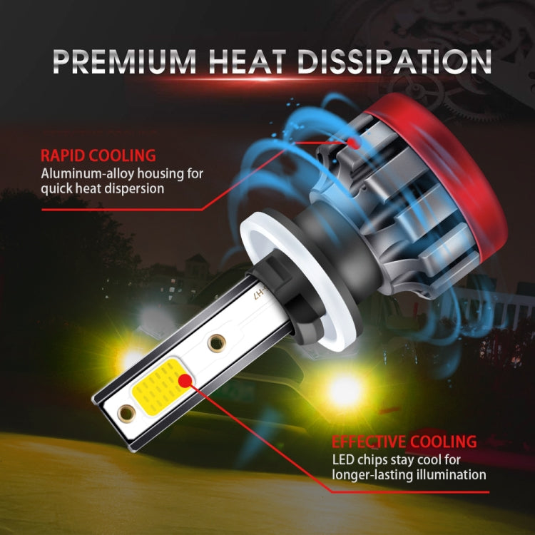 2 PCS EV19 880 / 881 DC9-30V 30W 3000LM 3000K IP68 Car Fog Lights (Gold Light)