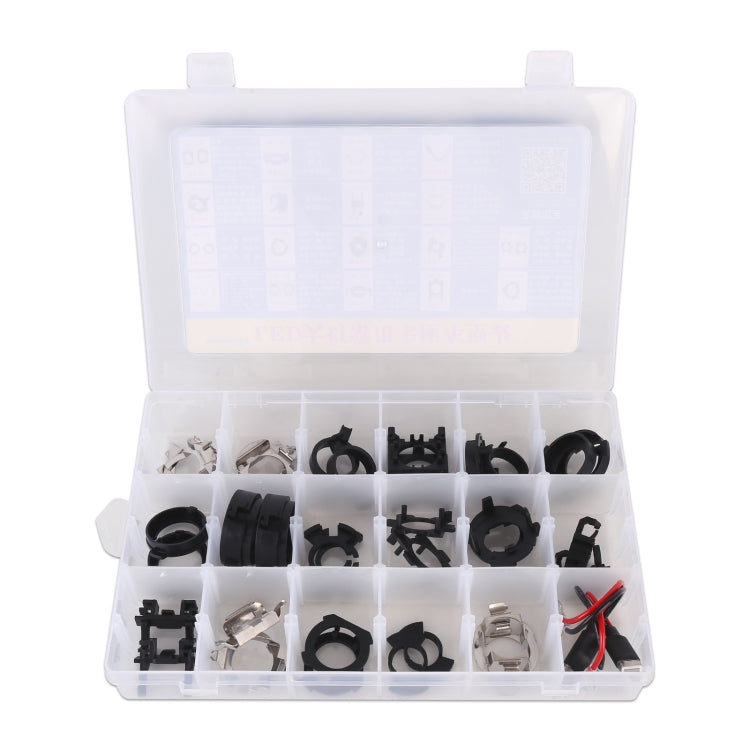 Car Headlight Bulb Base Retainer Holder Adapter Set