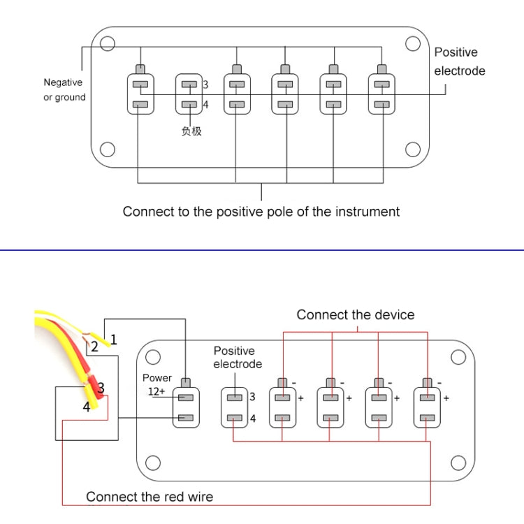 12V Universal Car One-key Start Button Modified Racing LED Light Rocker Switch Panel