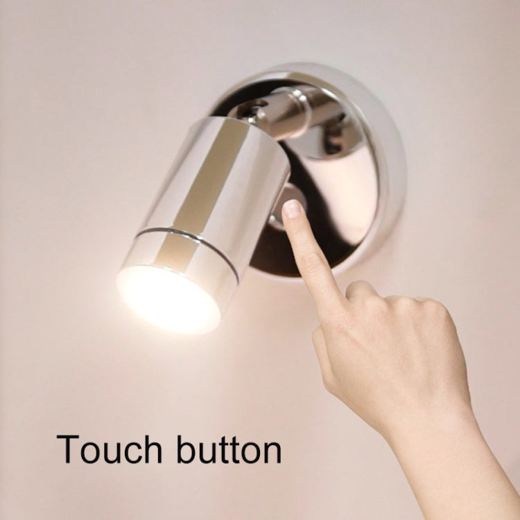 130mm RV 10-30V Multi-functional Reading Light with Touch Switch, Style: Hose