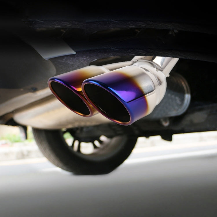 Universal Car Styling Stainless Steel Elbow Exhaust Tail Muffler Tip Pipe, Inside Diameter: 6cm