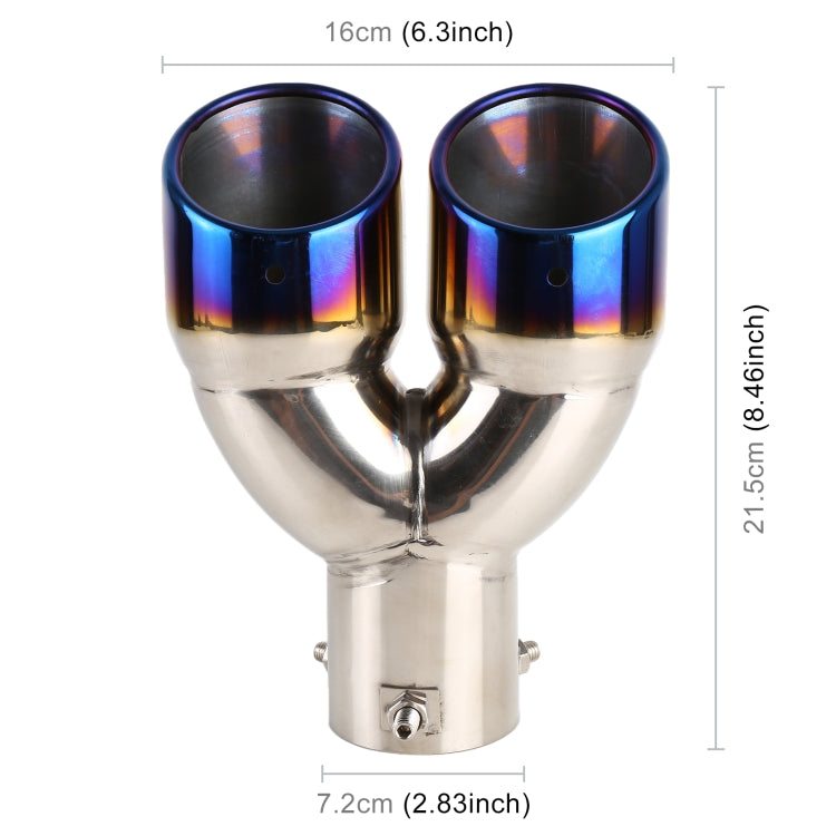 Universal Car Styling Stainless Steel Straight Exhaust Tail Muffler Tip Pipe, Inside Diameter: 7.2cm