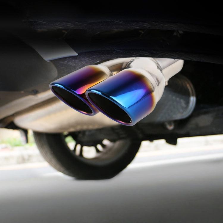 Universal Car Styling Stainless Steel Straight Exhaust Tail Muffler Tip Pipe, Inside Diameter: 7.2cm