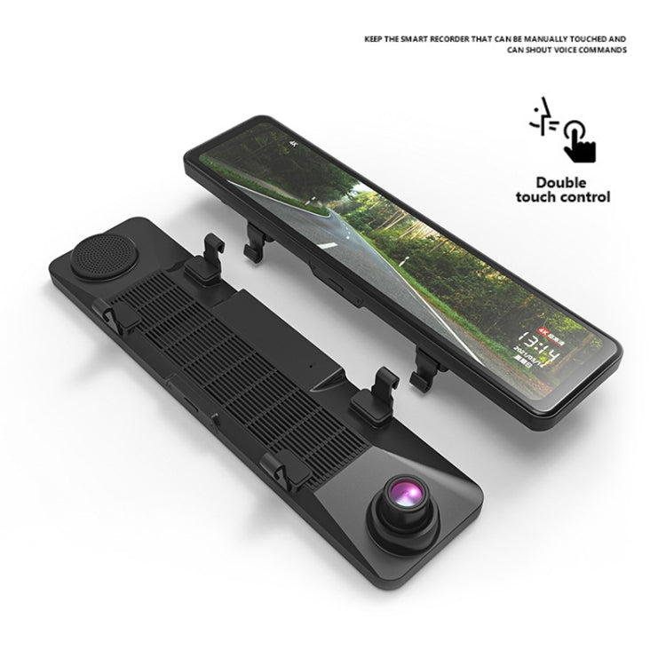 T60 12 inch Touch Screen 4K Car Rearview Mirror Driving Recorder DVR Support Phone Interconnection