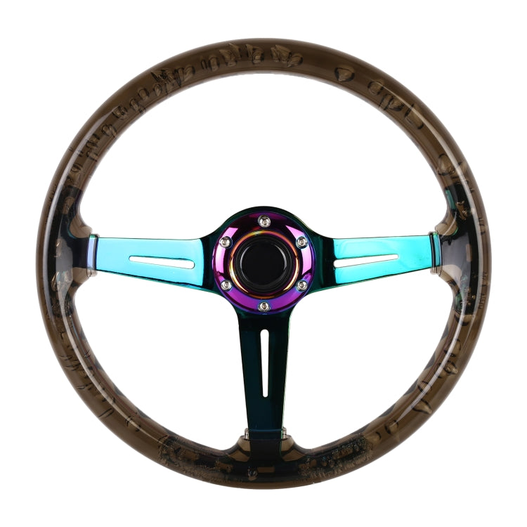 Car Universal Colorful Metal Crystal Anti-skid Steering Wheel Cover, Adaptation Steering Wheel Diameter: 38cm