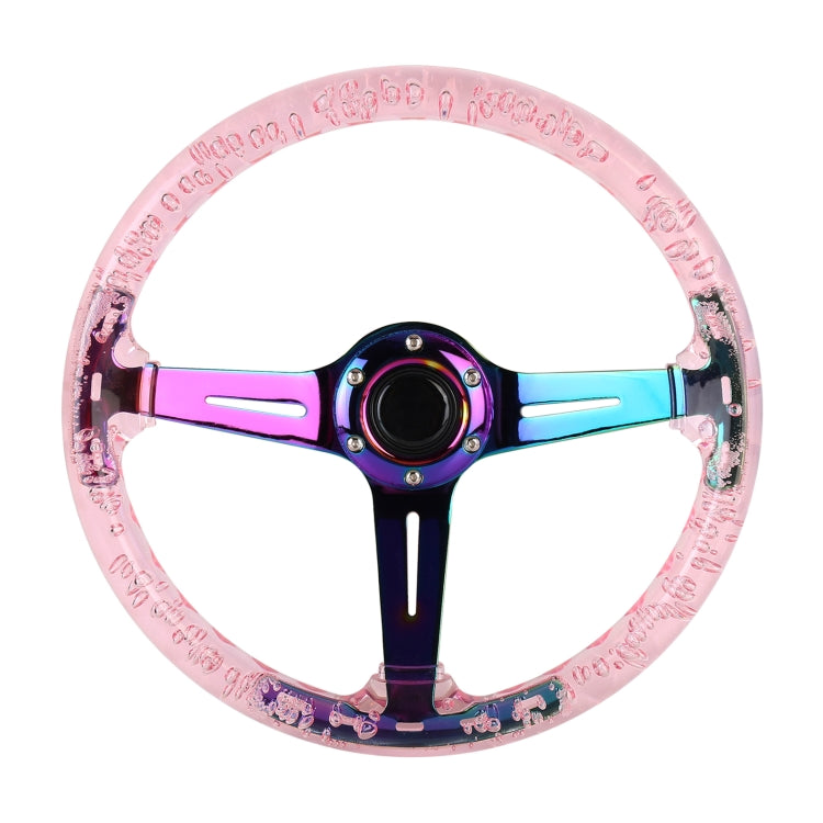 Car Universal Colorful Metal Crystal Anti-skid Steering Wheel Cover, Adaptation Steering Wheel Diameter: 38cm