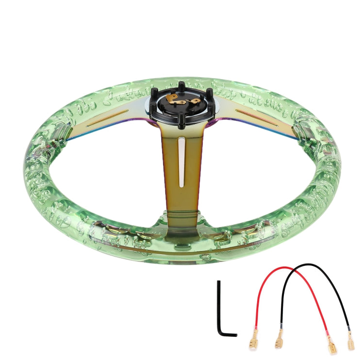 Car Universal Colorful Metal Crystal Anti-skid Steering Wheel Cover, Adaptation Steering Wheel Diameter: 38cm