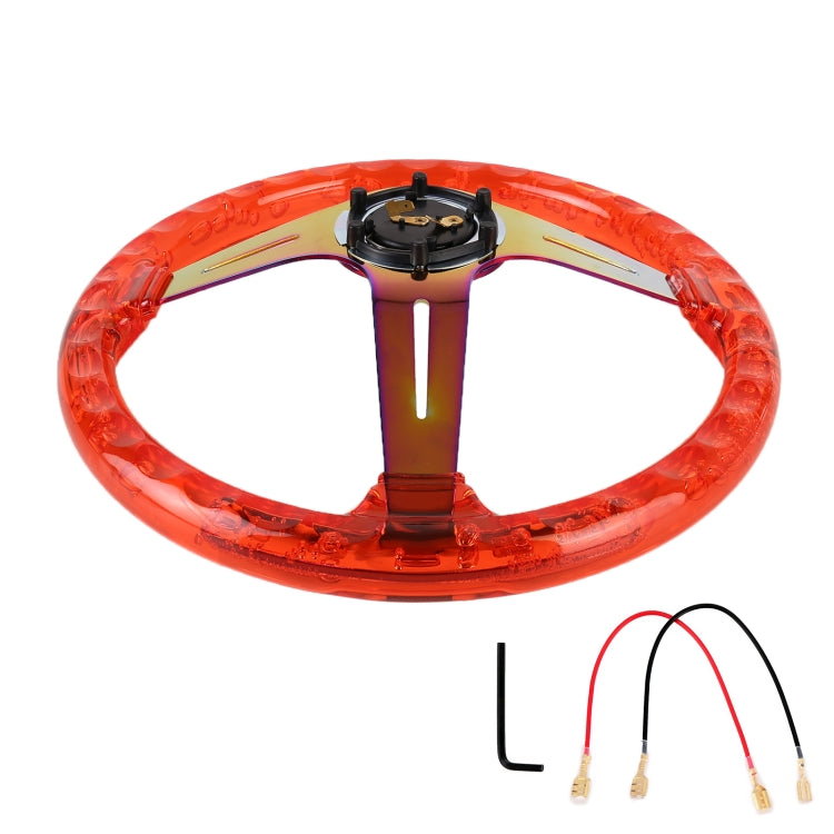 Car Universal Colorful Metal Crystal Anti-skid Steering Wheel Cover, Adaptation Steering Wheel Diameter: 38cm