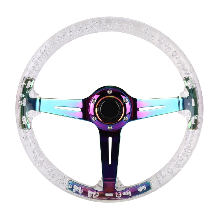 Car Universal Colorful Metal Crystal Anti-skid Steering Wheel Cover, Adaptation Steering Wheel Diameter: 38cm