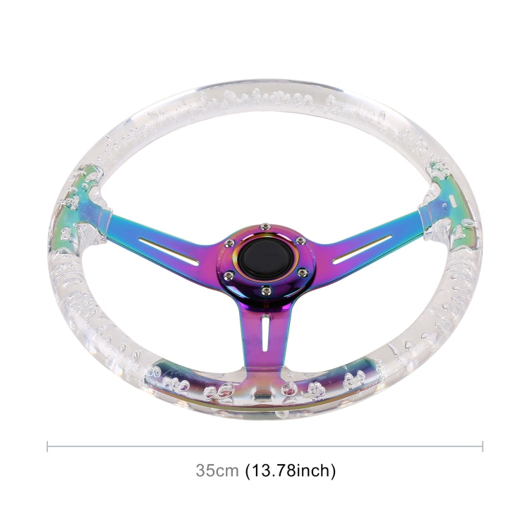 Car Universal Colorful Metal Crystal Anti-skid Steering Wheel Cover, Adaptation Steering Wheel Diameter: 38cm
