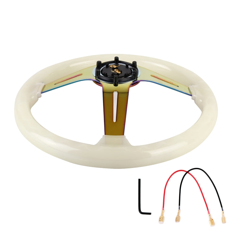 Car Universal Colorful Metal Crystal Anti-skid Steering Wheel Cover, Adaptation Steering Wheel Diameter: 38cm