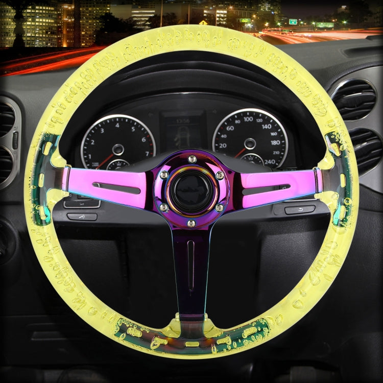 Car Universal Colorful Metal Crystal Anti-skid Steering Wheel Cover, Adaptation Steering Wheel Diameter: 38cm