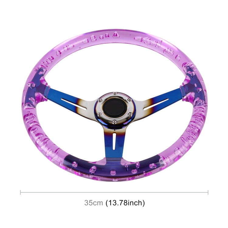 Car Universal Toasted Blue metal Crystal Anti-skid Steering Wheel Cover, Adaptation Steering Wheel Diameter: 38cm (Purple)