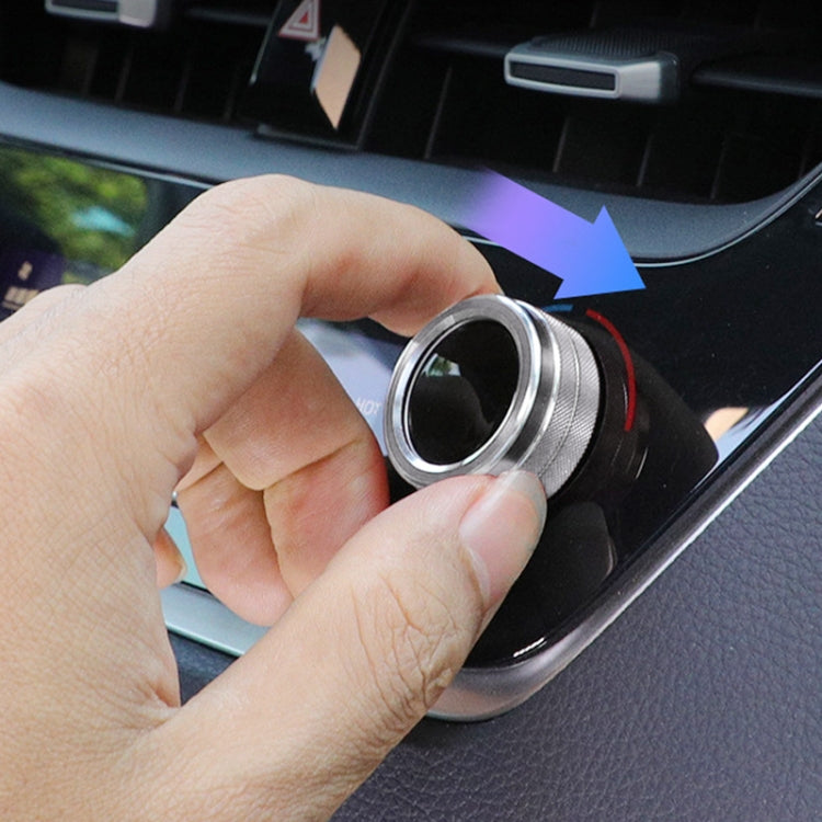 2 PCS Car Metal Air Conditioner Knob Case for Toyota Corolla / Levin / Allion / Yaris 2019-2021