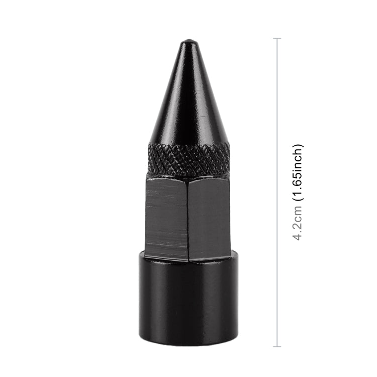 4 PCS 6-edeg Shape Gas Cap Mouthpiece Cover Tire Cap Car Tire Valve Caps