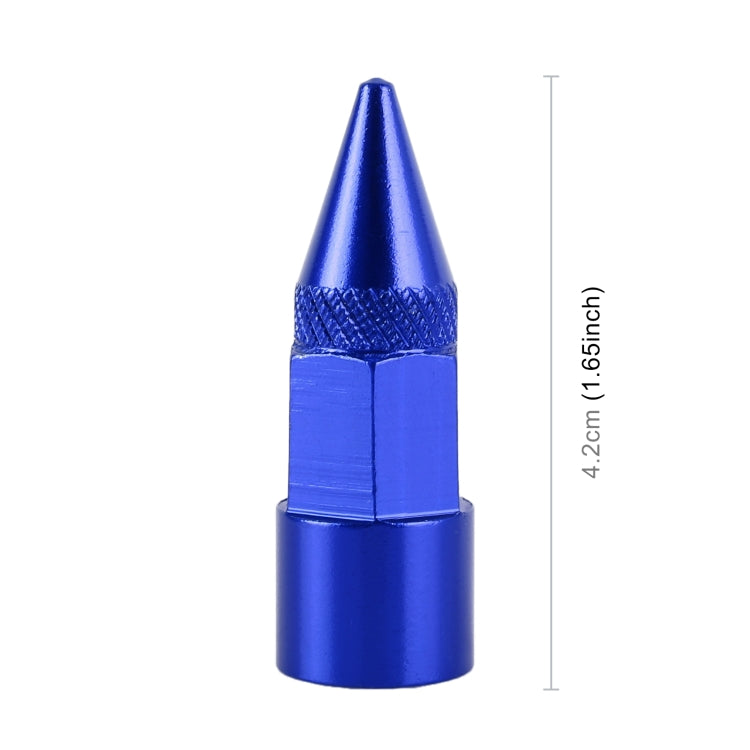 4 PCS 6-edeg Shape Gas Cap Mouthpiece Cover Tire Cap Car Tire Valve Caps