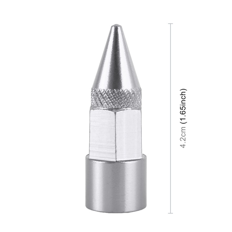 4 PCS 6-edeg Shape Gas Cap Mouthpiece Cover Tire Cap Car Tire Valve Caps