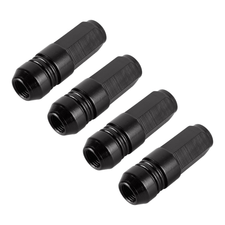 4 PCS Nut 6-edeg Shape Gas Cap Mouthpiece Cover Tire Cap Car Tire Valve Caps