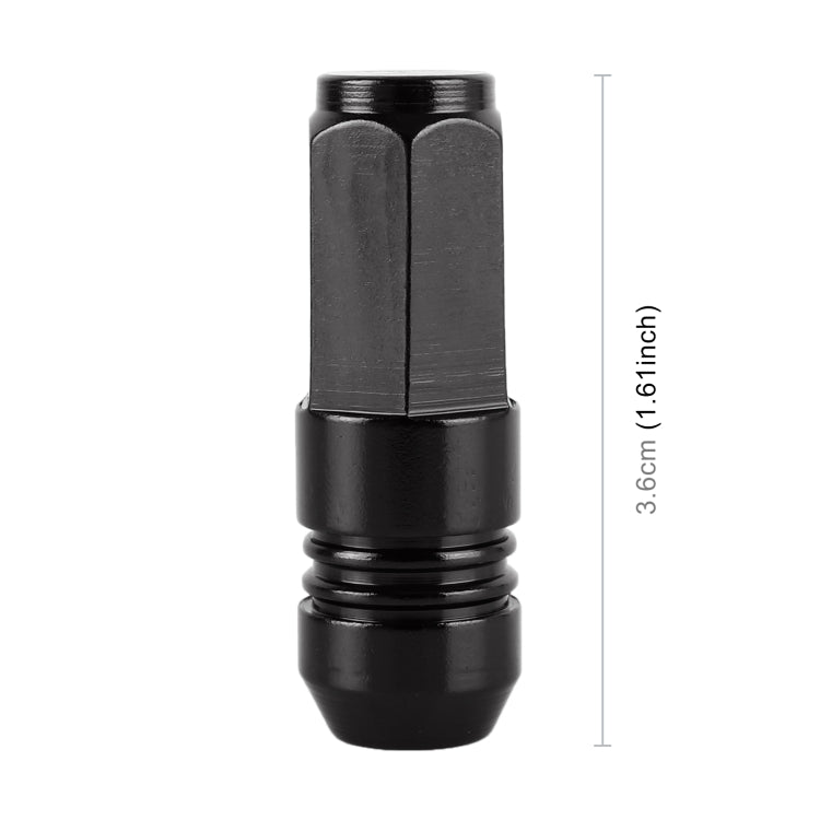 4 PCS Nut 6-edeg Shape Gas Cap Mouthpiece Cover Tire Cap Car Tire Valve Caps