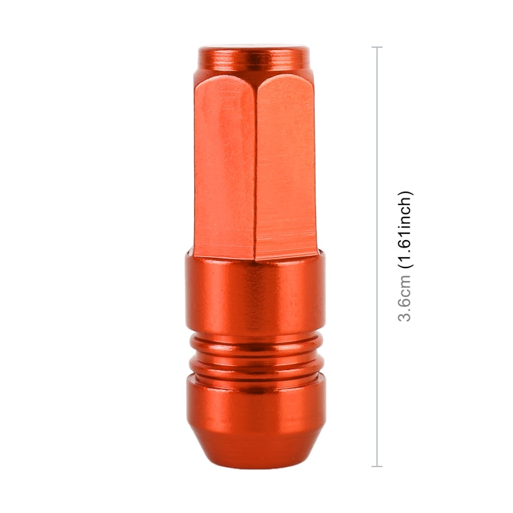 4 PCS Nut 6-edeg Shape Gas Cap Mouthpiece Cover Tire Cap Car Tire Valve Caps