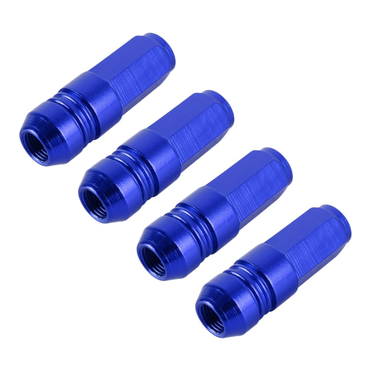 4 PCS Nut 6-edeg Shape Gas Cap Mouthpiece Cover Tire Cap Car Tire Valve Caps