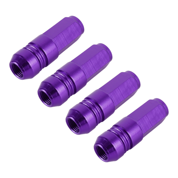 4 PCS Nut 6-edeg Shape Gas Cap Mouthpiece Cover Tire Cap Car Tire Valve Caps