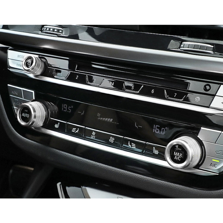 3 PCS / Set Air Conditioning Knob Metal Decorative Ring for BMW X3 / X4 / 5 Series / 7 Series / 6 Series GT