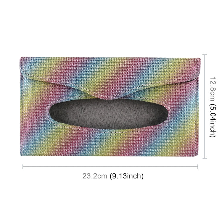 Car Magnetic Buckle Imitation Diamond Tissue Bag