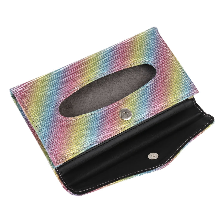 Car Magnetic Buckle Imitation Diamond Tissue Bag