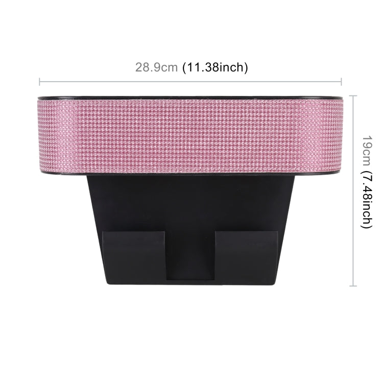 Car Lower Adjustment Imitation Diamond Storage Box with Cup Holder