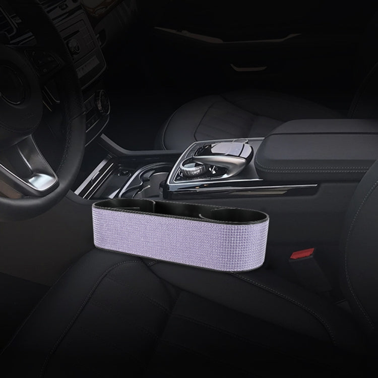 Car Lower Adjustment Imitation Diamond Storage Box with Cup Holder