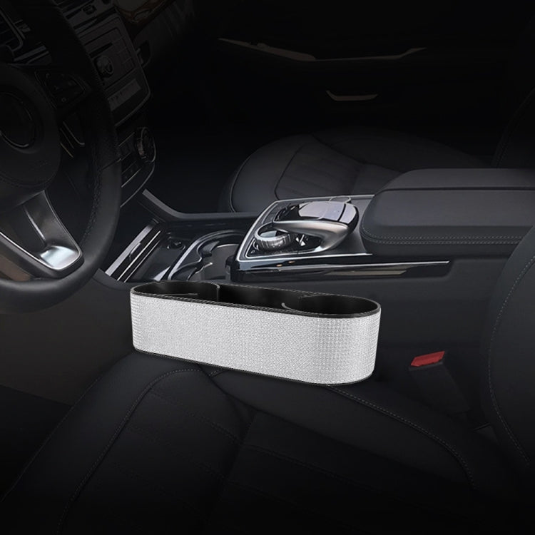 Car Lower Adjustment Imitation Diamond Storage Box with Cup Holder
