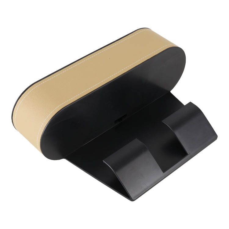 Car Lower Adjustment Leather Storage Box with Cup Holder