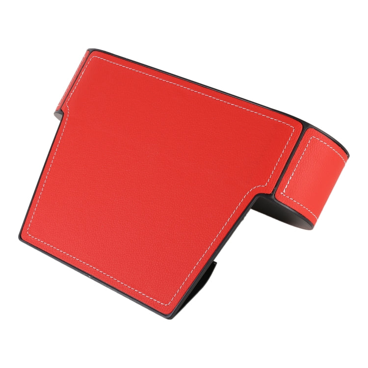 Car Lower Adjustment Leather Storage Box with Cup Holder