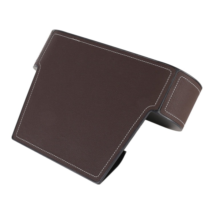 Car Lower Adjustment Leather Storage Box with Cup Holder