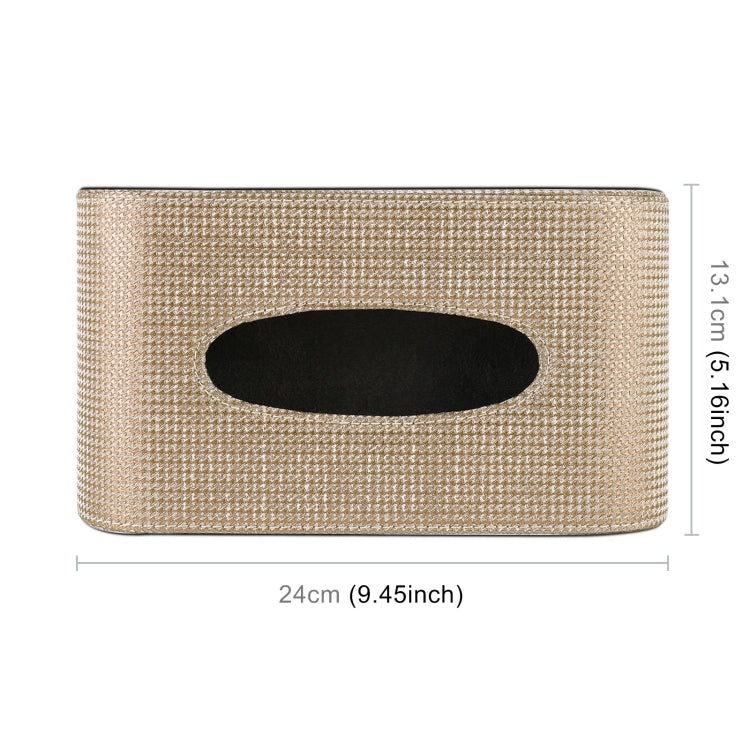 Car Imitation Diamond Tissue Storage Bag