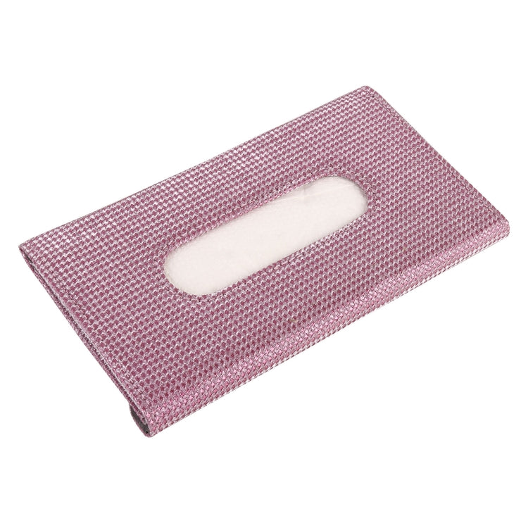 Car Hook and Loop Fastener Imitation Diamond Tissue Storage Bag