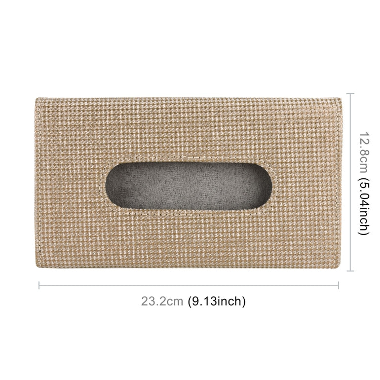 Car Hook and Loop Fastener Imitation Diamond Tissue Storage Bag