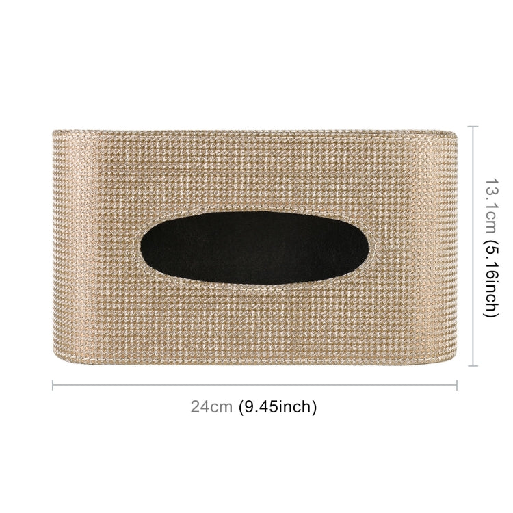 Car Full Coverage Imitation Diamond Tissue Storage Bag