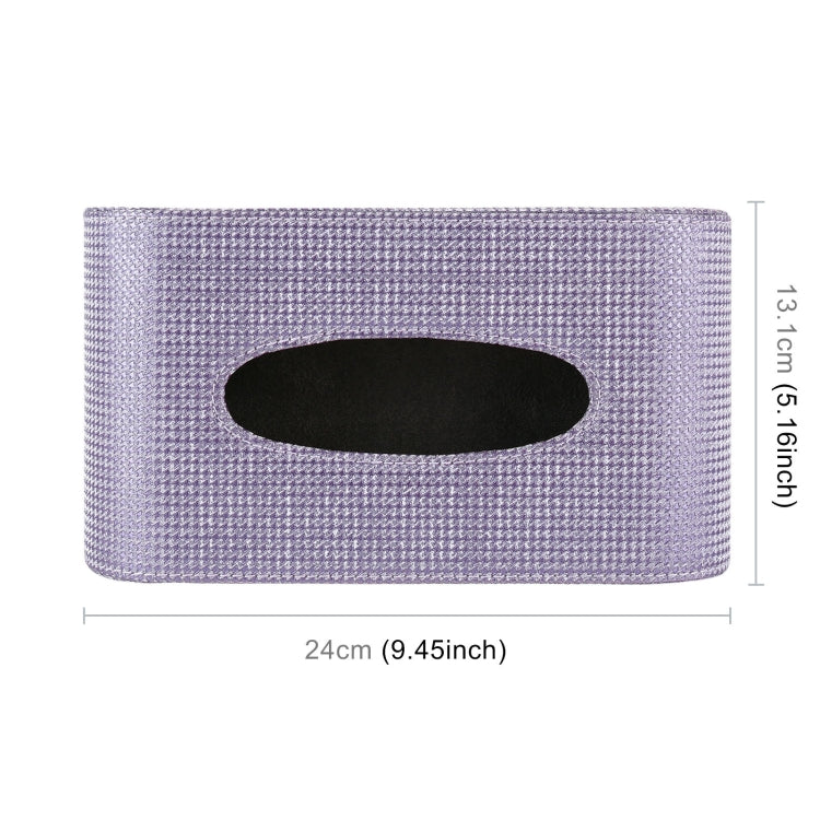 Car Full Coverage Imitation Diamond Tissue Storage Bag