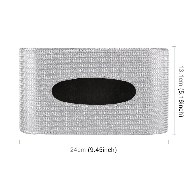 Car Full Coverage Imitation Diamond Tissue Storage Bag