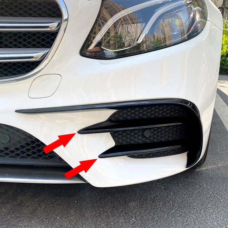 Car Front Bumper AMG Air Inlet Grille Decoration Sticker Strip for Mercedes-Benz E Class W213 2016-2020/E200/E260/E300