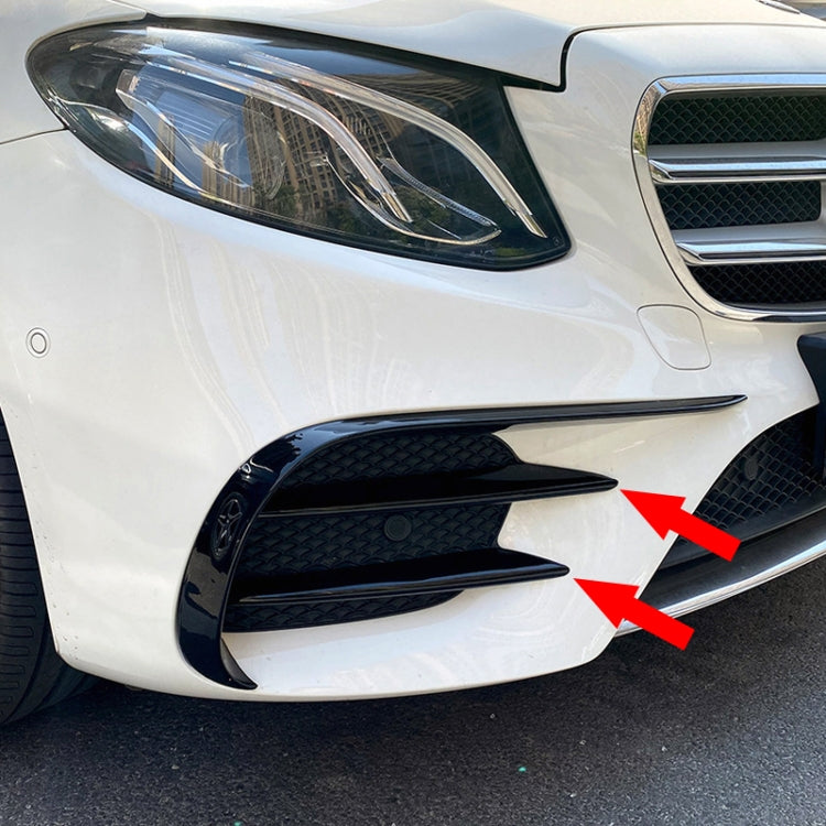 Car Front Bumper AMG Air Inlet Grille Decoration Sticker Strip for Mercedes-Benz E Class W213 2016-2020/E200/E260/E300