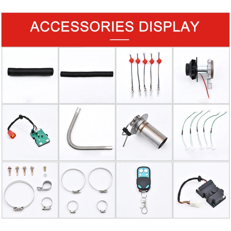 Snap-in Car Air Heater Fuel Parking Heater, Specifications: Single Hole 5000W-LED Switch