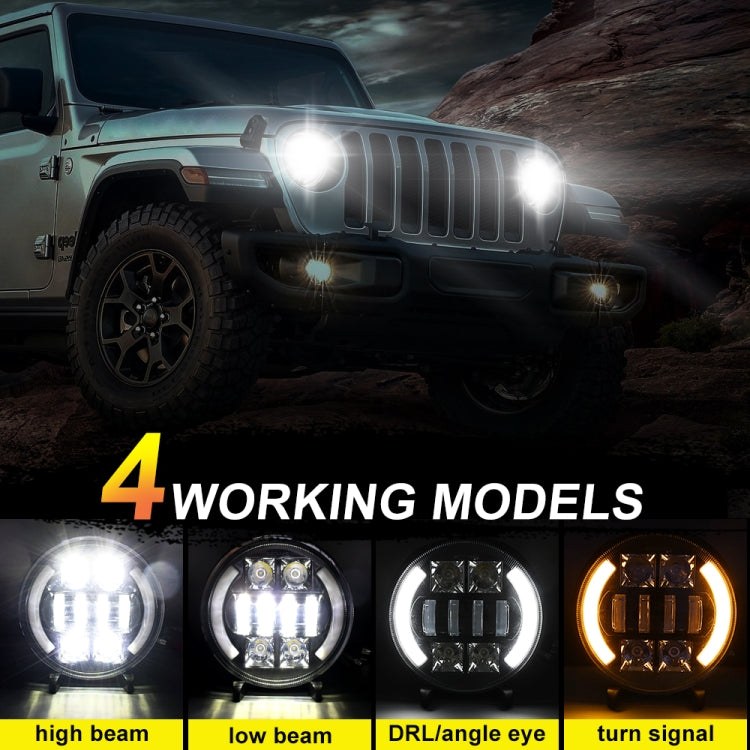 Car 7 inch DC9-30V LED Headlight Modification Accessories for Jeep Wrangler