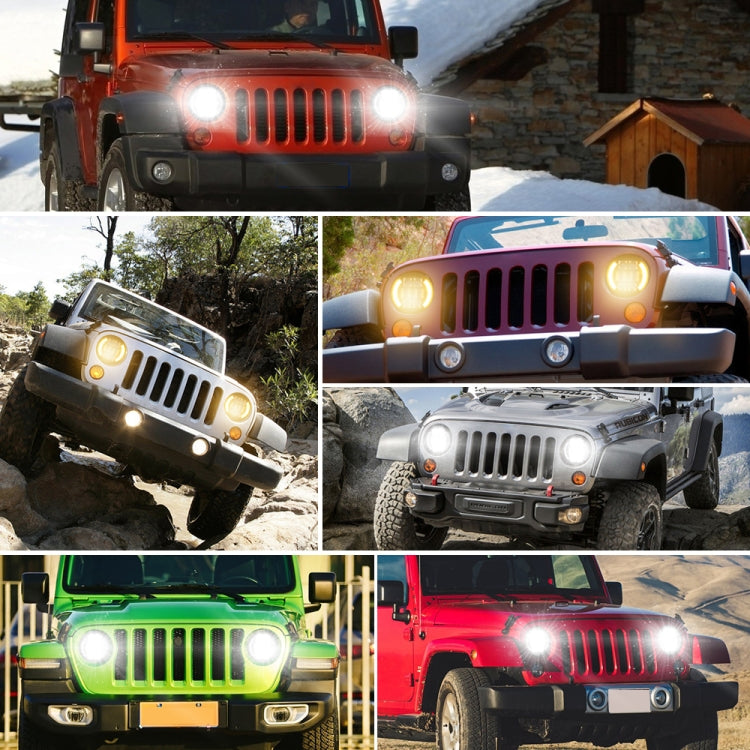 Car 7 inch DC9-30V LED Headlight Modification Accessories for Jeep Wrangler