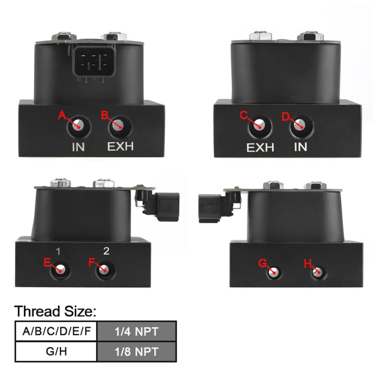 Car Air Suspension System Shock-absorbing Four-position Solenoid Valve Chassis with Remote Control