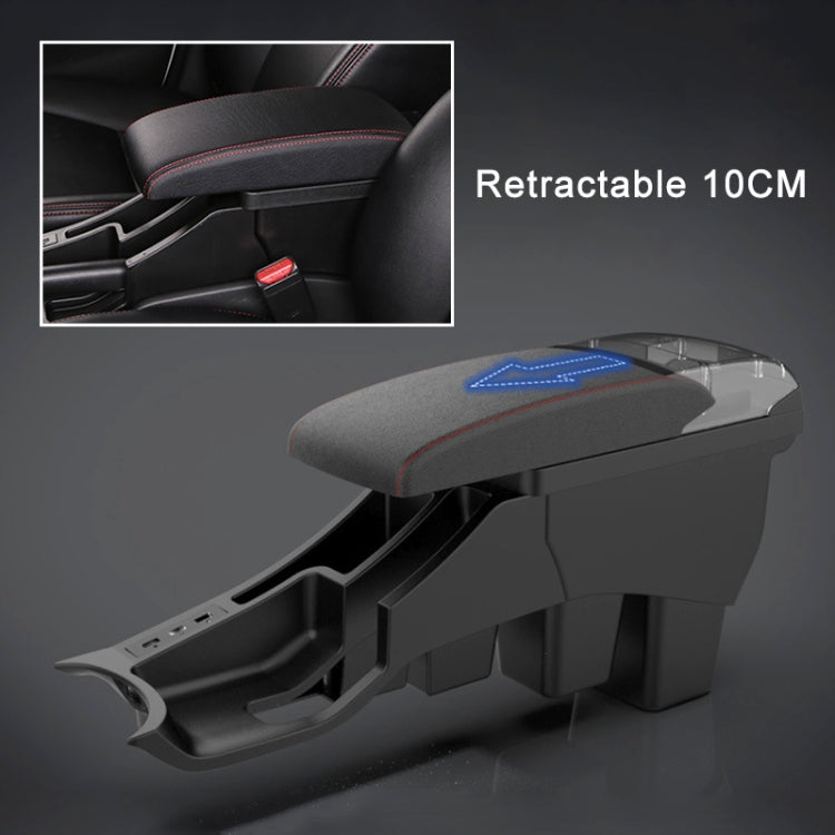 Car Modification Center Armrest Box Microfiber Leather Type for Honda Fit 2014-2020